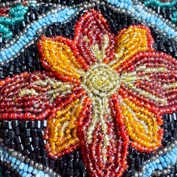 Roaring 20’s Flapper Vintage Beaded Pouch Purse Bag-Made in France 🧡 🛍️ - Picture 3 of 13